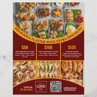 Pas online deze Elegant Food Menu & Prijs aan