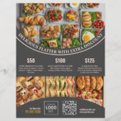 Pas online deze Elegant Food Menu & Prijs aan (Voorkant)