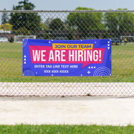 Pas ons team aan dat wij bedrijven in dienst nemen spandoek