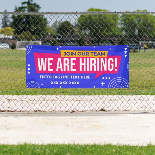 Pas ons team aan dat wij bedrijven in dienst nemen spandoek (Insitu)