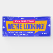 Pas ons team aan, we kijken uit spandoek (Horizontaal)