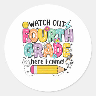 Pas Op 4e Klas Hier Kom Ik Eerste Dag Terug Naar Ronde Sticker
