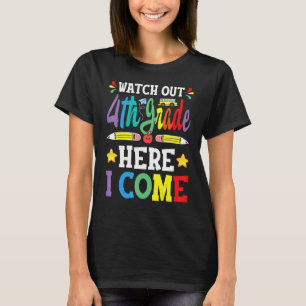 Pas op 4e leerjaar ik kom 3e leerjaar afstudeer t-shirt