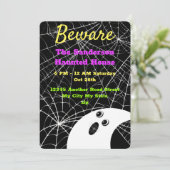 Pas op Black Spider Weds Ghost Halloween Party (Staand voorkant)