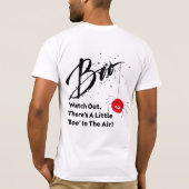 "Pas op! Boeken in de lucht Halloween T-Shirt (Achterkant)