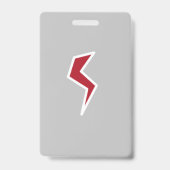 Pas op: Bouw - Hoog Risico ID-badge Badge (Achterkant)
