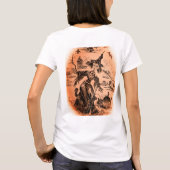 Pas op dat er een heks naast de deur woont. t-shirt (Achterkant)