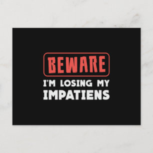 Pas op dat ik mijn Impatiens Landschapstuin verlie Briefkaart