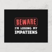 Pas op dat ik mijn Impatiens Landschapstuin verlie Briefkaart (Voorkant)