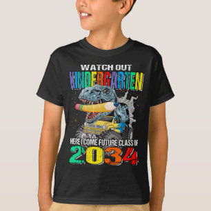 Pas op de kleuterschool hier kom ik in de toekomst t-shirt