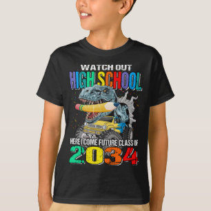 Pas op de middelbare school hier kom ik in de toek t-shirt