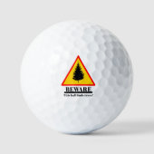 Pas op deze bal vindt bomen golfballen (Voorkant)