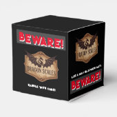 PAS OP! Dragon Scales Halloween Party Spooky Snoep Bedankdoosjes (Achterkant)