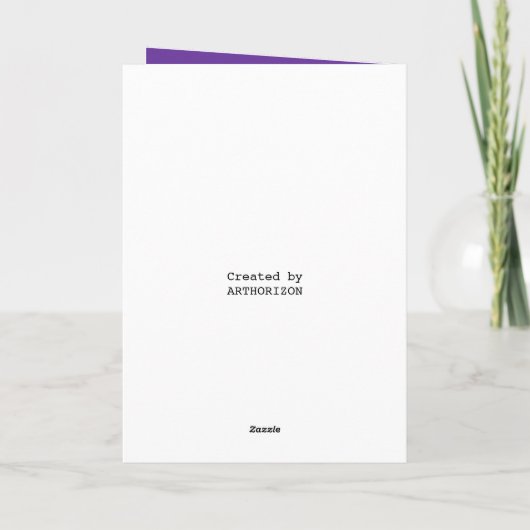 "Pas op!" Dubbele wenskaart Kaart (Achterkant)