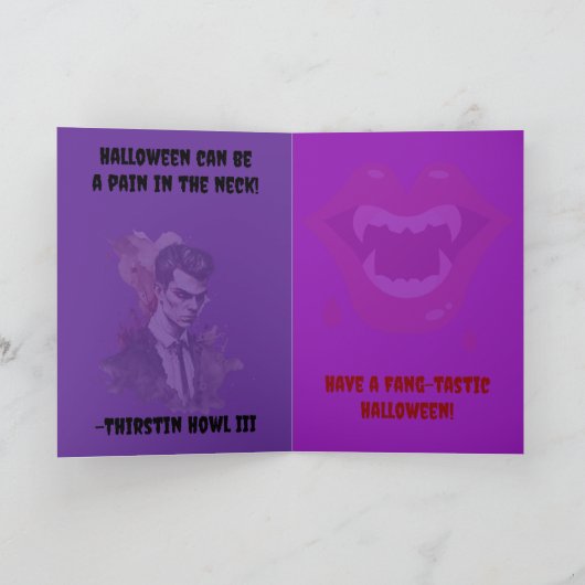 "Pas op!" Dubbele wenskaart Kaart (Binnen)