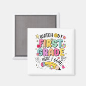 Pas Op Eerste Klas Ik Kom Terug Naar School Magneet (Voorkant / Achterkant)