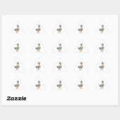 Pas op Ganzen – Grappige Boze Gans Sticker (Vel)