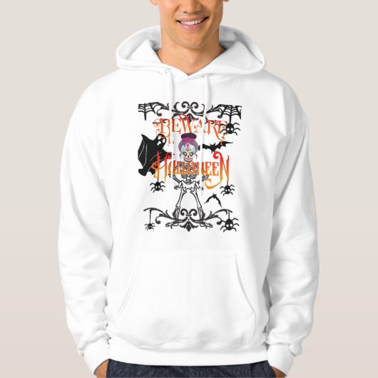 Pas op Halloween Hoodie (Voorkant)