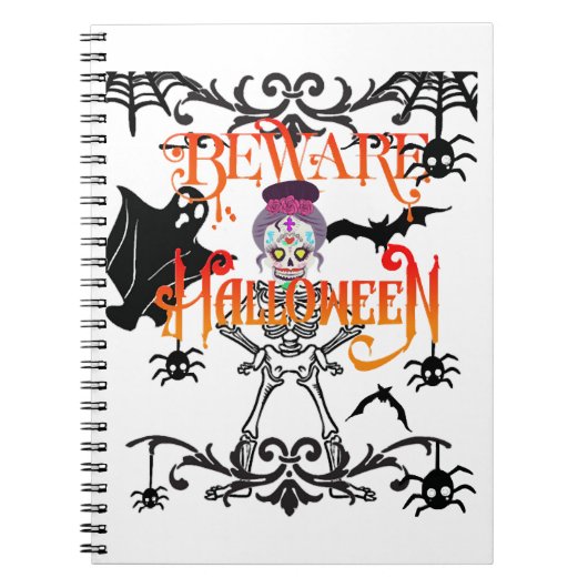 Pas op Halloween Notitieboek (Voorkant)