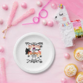 Pas op Halloween Papieren Bordje (Feest)