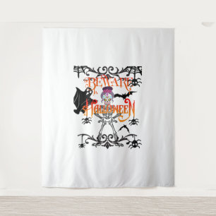Pas op Halloween Wandkleed