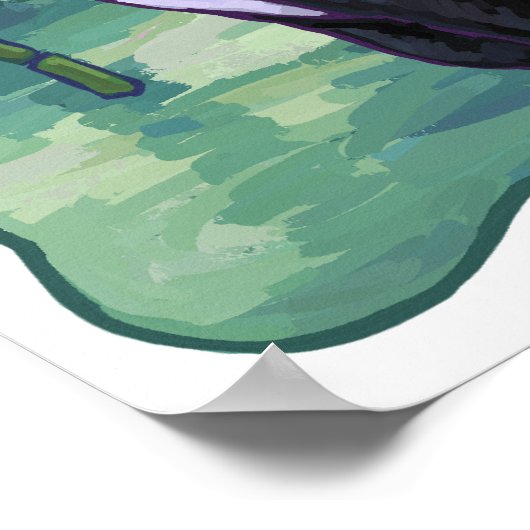 Pas op het Beer Panda Gepersonaliseerd Zaal Poster (Hoek)