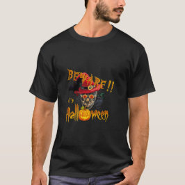 Pas op, het is Halloween Griezeld Griezige Schedel T-shirt