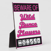 Pas op het teken Vertoning Wilde Bunco-spelers Fotoplaat (Zijkant)