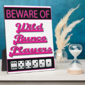 Pas op het teken Vertoning Wilde Bunco-spelers Fotoplaat (Zijkant)