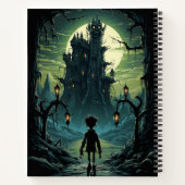 Pas op! Het vervloekte kasteel Halloween Notitieboek (Achterkant)