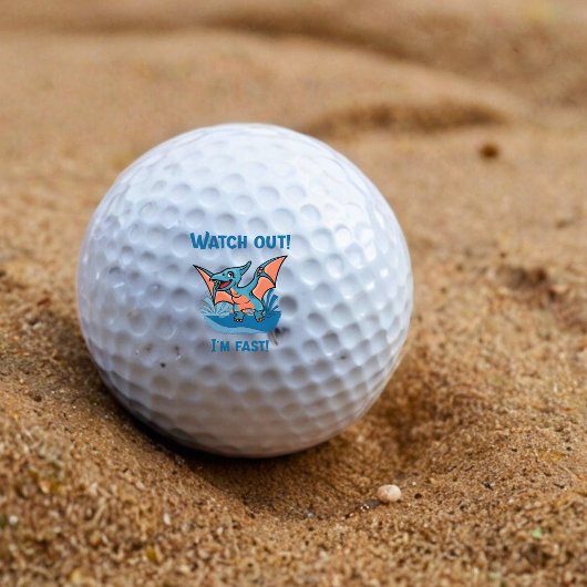 Pas op! Ik ben snel! Golfballen