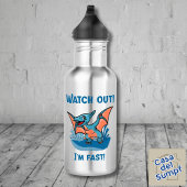 Pas op! Ik ben snel! Waterfles