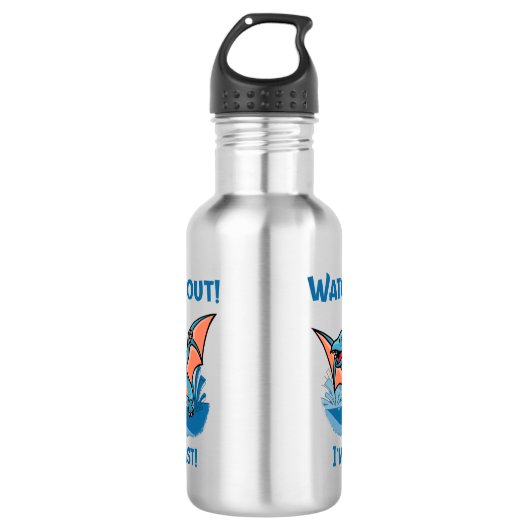 Pas op! Ik ben snel! Waterfles (Voorkant)