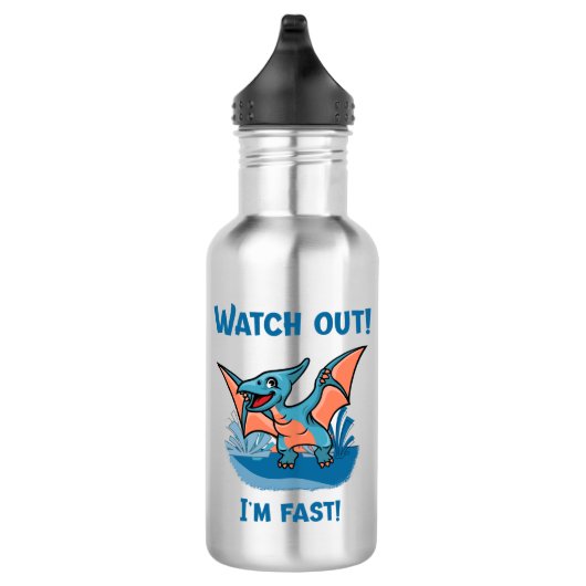 Pas op! Ik ben snel! Waterfles (Rechts)