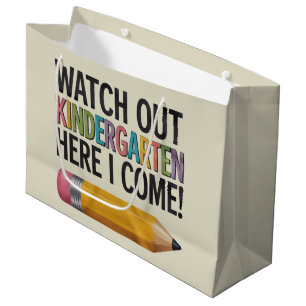 Pas Op Kleuterschool Hier Kom Ik Terug Naar School Groot Cadeauzakje