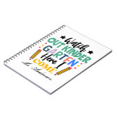 Pas op kleuterschool, ik kom eraan! Leuk voor kind Notitieboek (Linkerzijde)