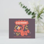 Pas op Lachende Elmo Vooruit Briefkaart (Staand voorkant)