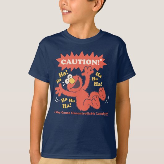 Pas op Lachende Elmo Vooruit T-shirt (Voorkant)