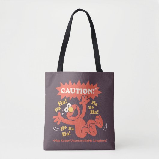 Pas op Lachende Elmo Vooruit Tote Bag (Voorkant)