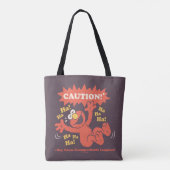 Pas op Lachende Elmo Vooruit Tote Bag (Achterkant)