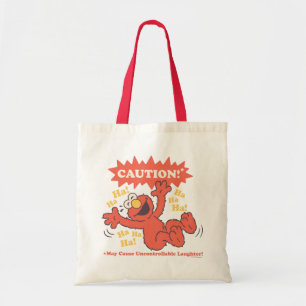 Pas op Lachende Elmo Vooruit Tote Bag