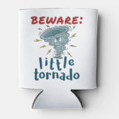Pas op Little Tornado Schattige Blikjeskoeler (Voorkant)