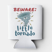 Pas op Little Tornado Schattige Blikjeskoeler (Achterkant)