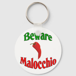 Pas op Malocchio (boze oog) Sleutelhanger