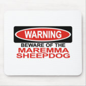 Pas op Maremma Sheepdog Muismat (Voorkant)