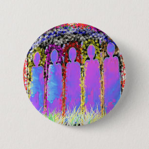 Pas op Memorial - voeg de Namen van de Tekst in Gr Ronde Button 5,7 Cm