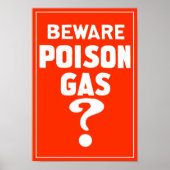 Pas op met gifgas? - WW1 Poster (Voorkant)