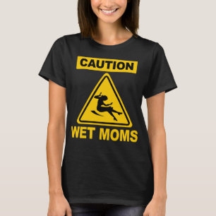 Pas op Natte Wetenschap Nerdy Grappige Moeders T-shirt