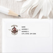 Pas op Octopus Nautisch Wezen Tentakel Monster Etiket (Insitu)