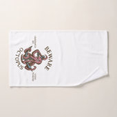 Pas op Octopus Nautisch Wezen Tentakel Monster Handdoek (Handdoek)